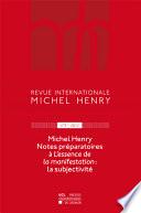 Télécharger le livre libro Revue Internationale Michel Henry N°3 - 2012